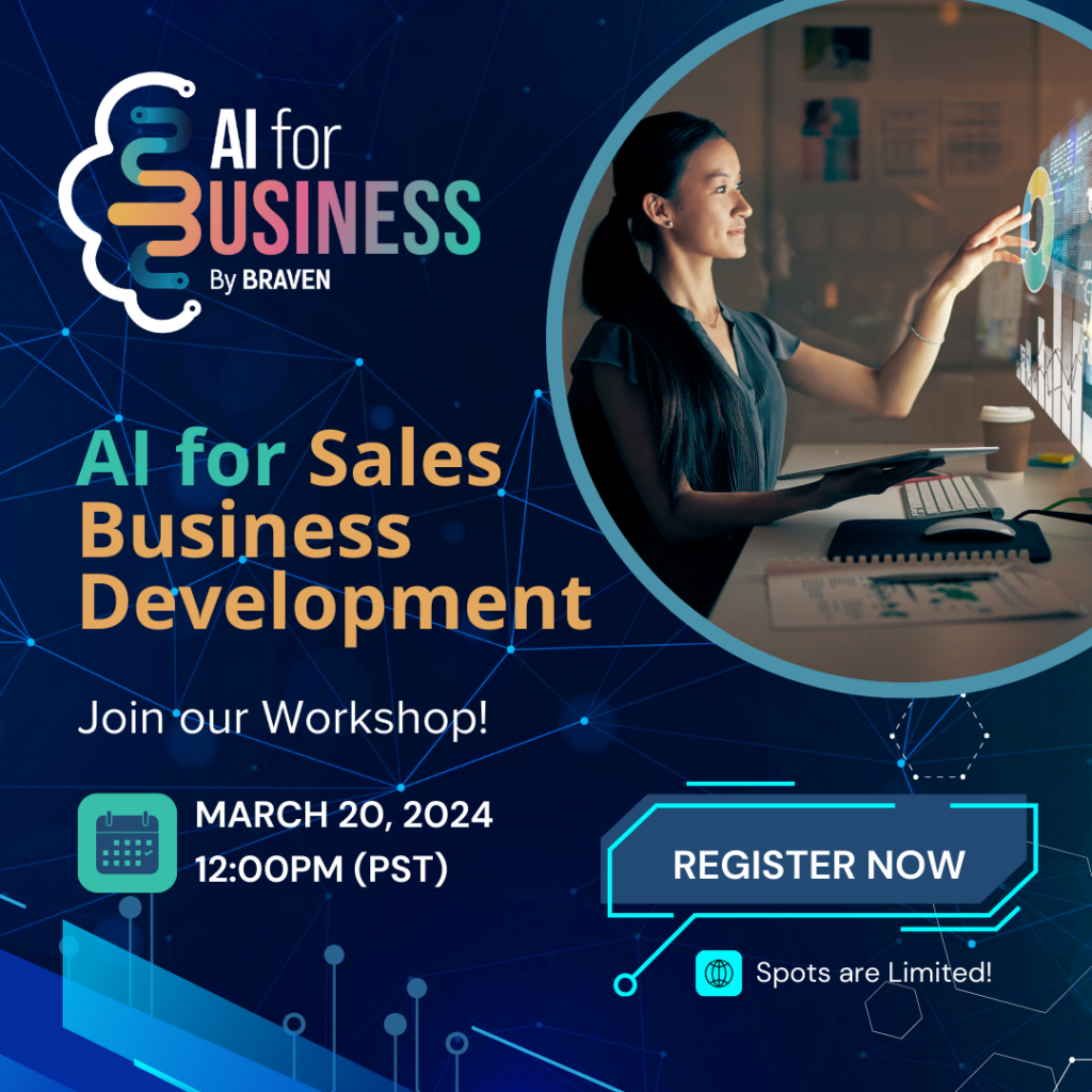March AI Event poster for online event training