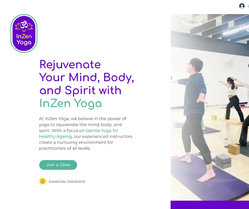 Izen Yoga Website Transforming Their Digital Presence